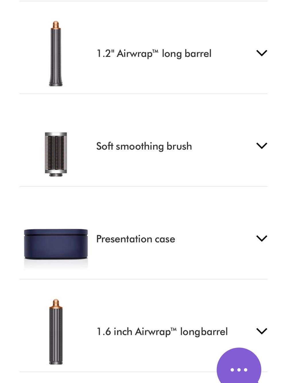 Dyson multi-styler set in Nickel, Copper and Navy - Picture 2 of 8